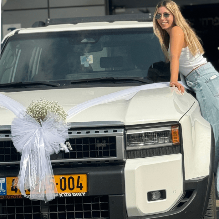 קישוט רכב- מתחתנים