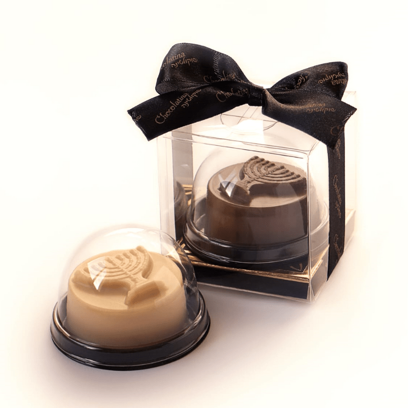 מדליית שוקולד- חנוכייה