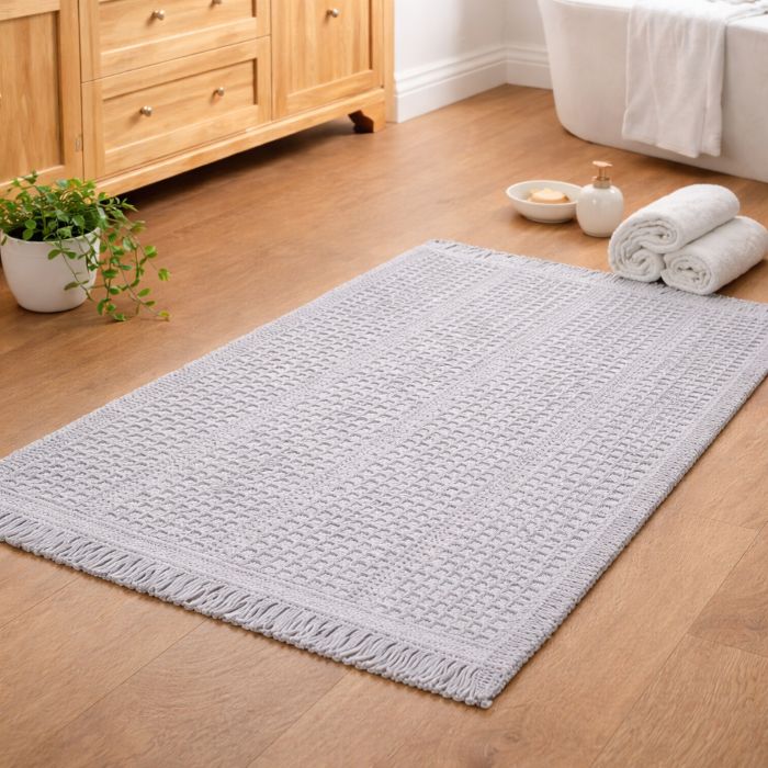 שטיח וופל אפור בהיר