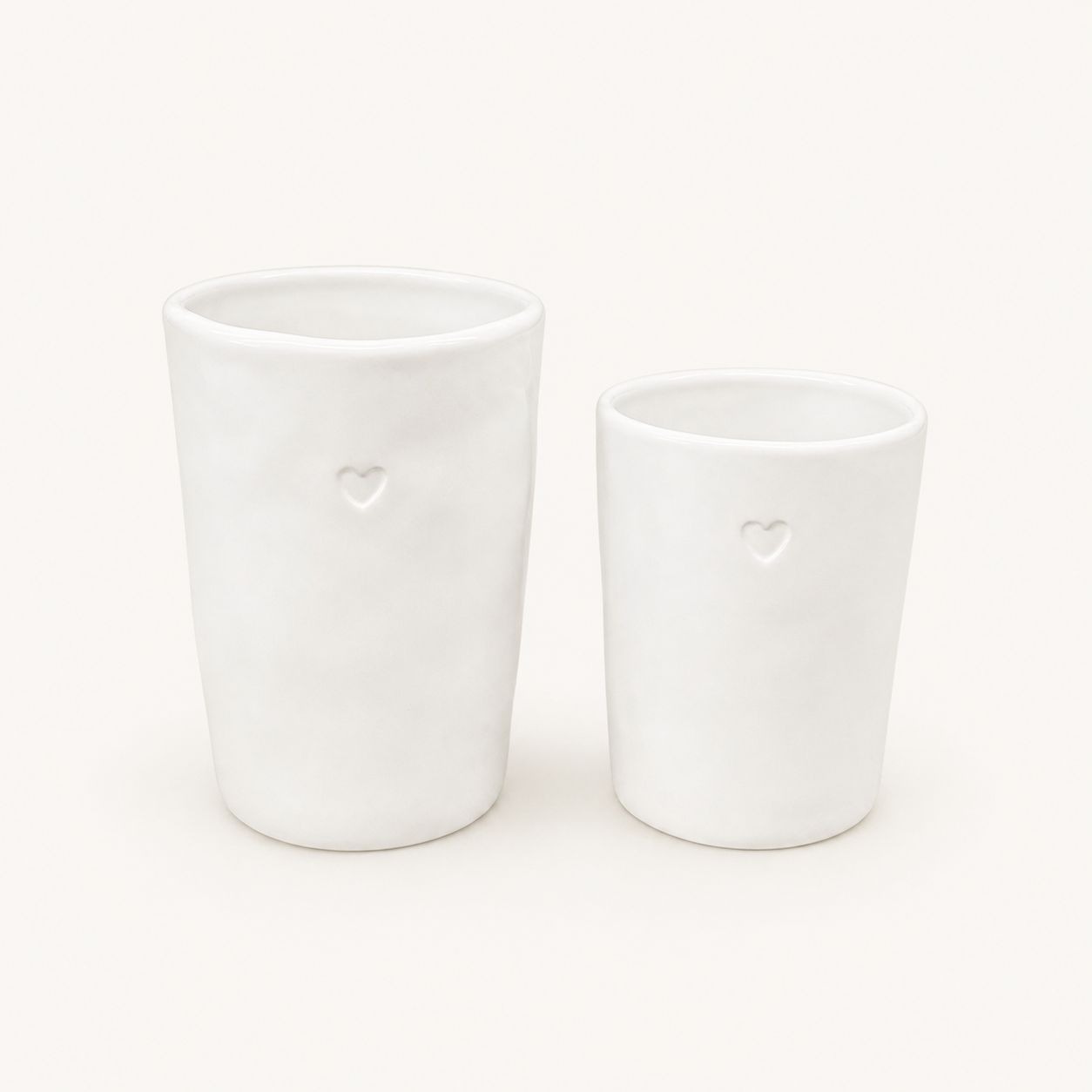 כוס קרמיקה על לב