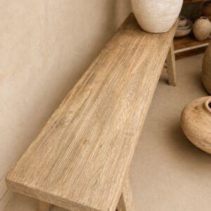 ספסל מעץ מלא