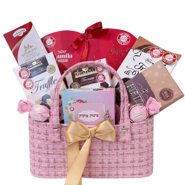 מארז שוקולד ורוד מפנק