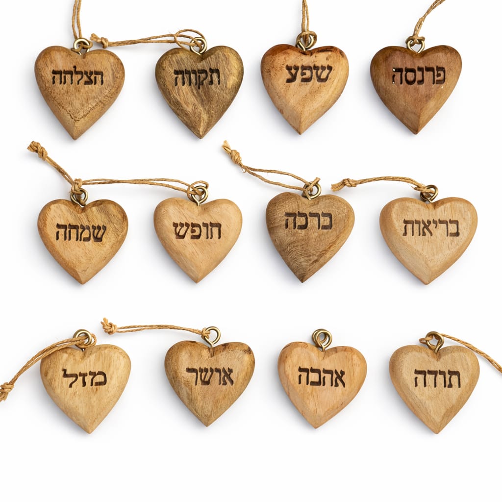 לבבות השראה מעץ
